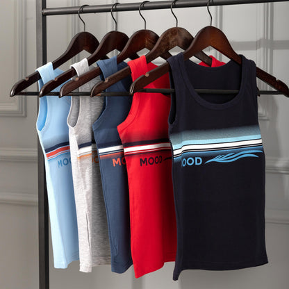 5er Set Jungen Unterhemden - Mood - Bunt