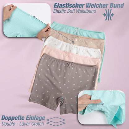 10er Set Mädchen Pantys - Sterne - Bunt