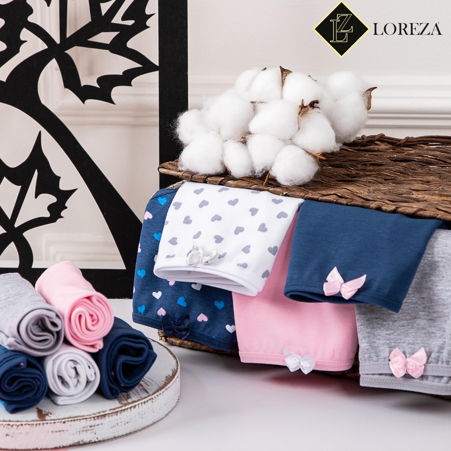 10er Set Mädchen Slips - Herz - Bunt