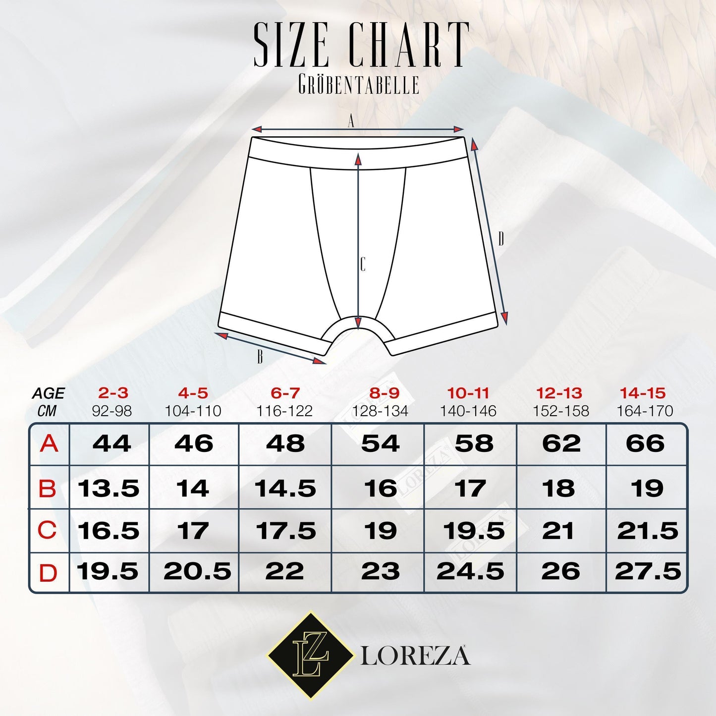 10er Pack Jungen Boxershorts - Basics- 92-170