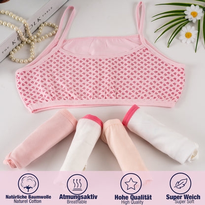 5er Set Mädchen Bustier BH - Mix - Bunt