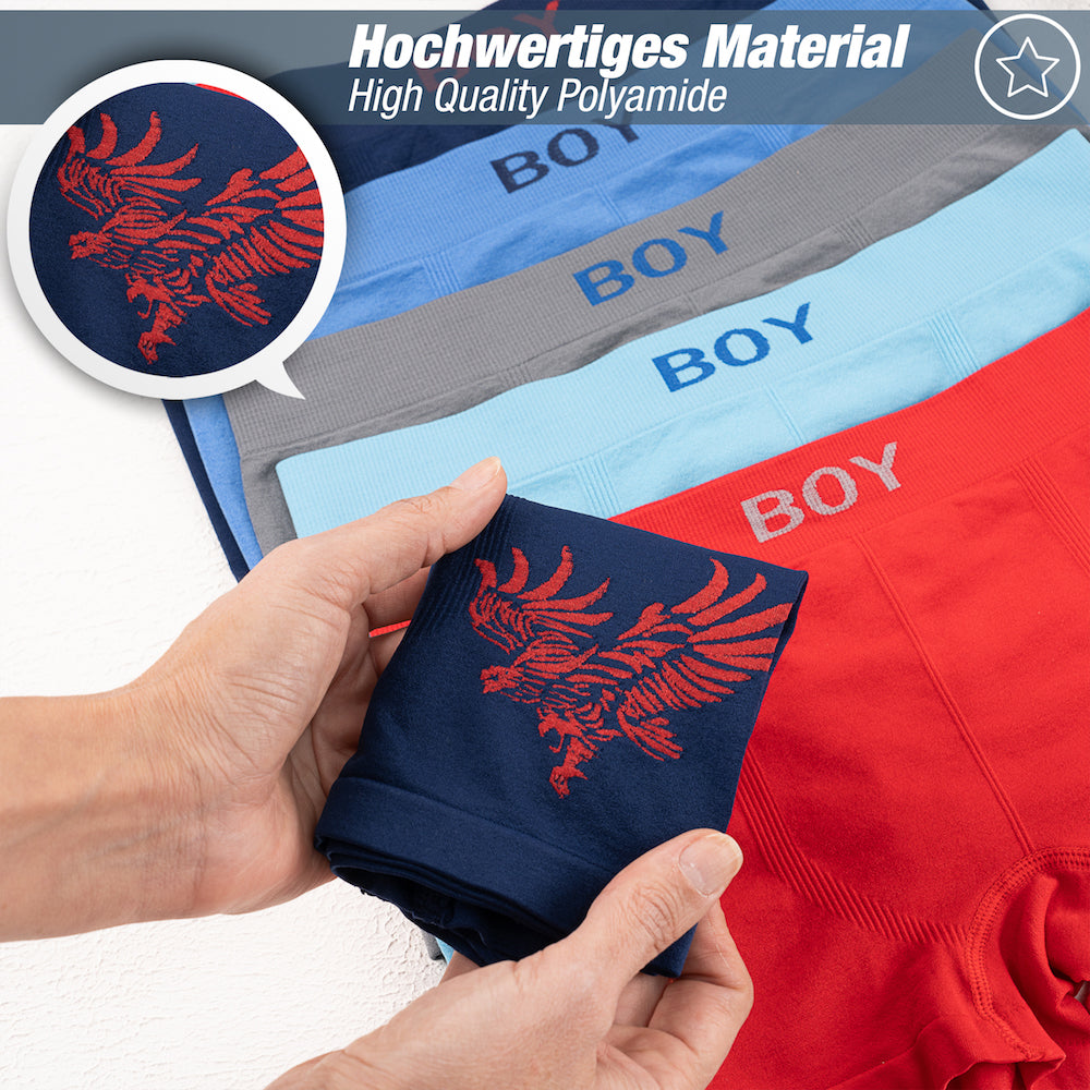 10er Set Jungen Boxershorts - Adler - Bunt