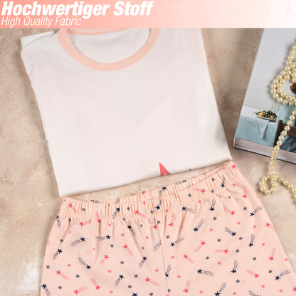 Mädchen Schlafanzug zweiteilig Set Langarm - Star
