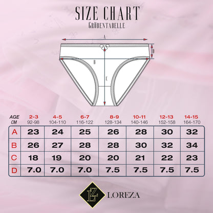 7er Set Mädchen Slips - Katzen - Bunt