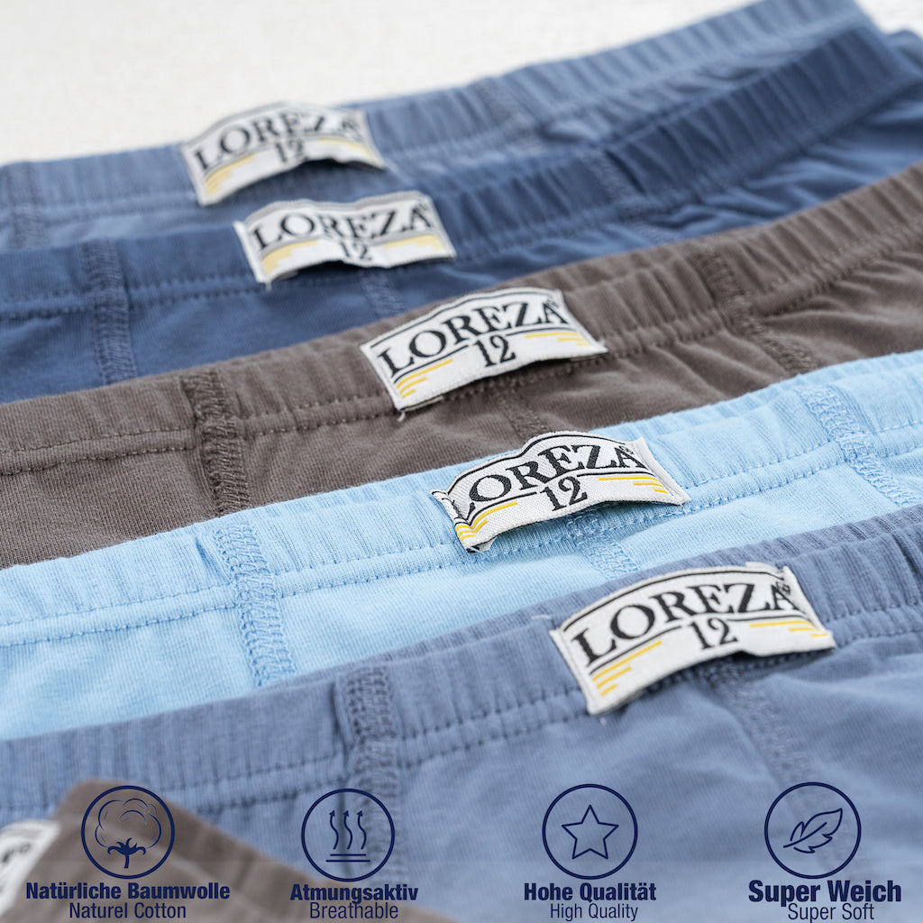 10er Set Jungen Boxershorts Baumwolle - Dino- Bunt