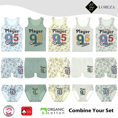 5er Set Jungen Unterhemden - Player - Bunt