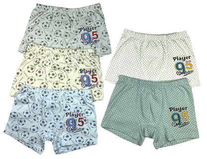 5er Set Jungen Boxershorts - Player - Bunt