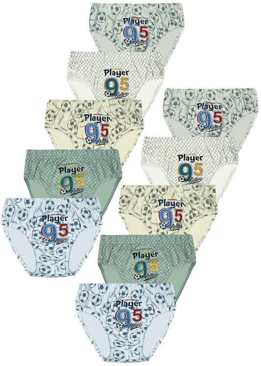10er Set Jungen Slips - Player - Bunt