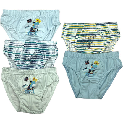 5er Set Jungen Slips - Dino - Bunt