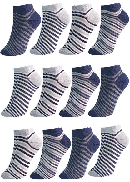 12 Paar Jungen & Mädchen Kurzsocken - Basics - Mehrfarbig