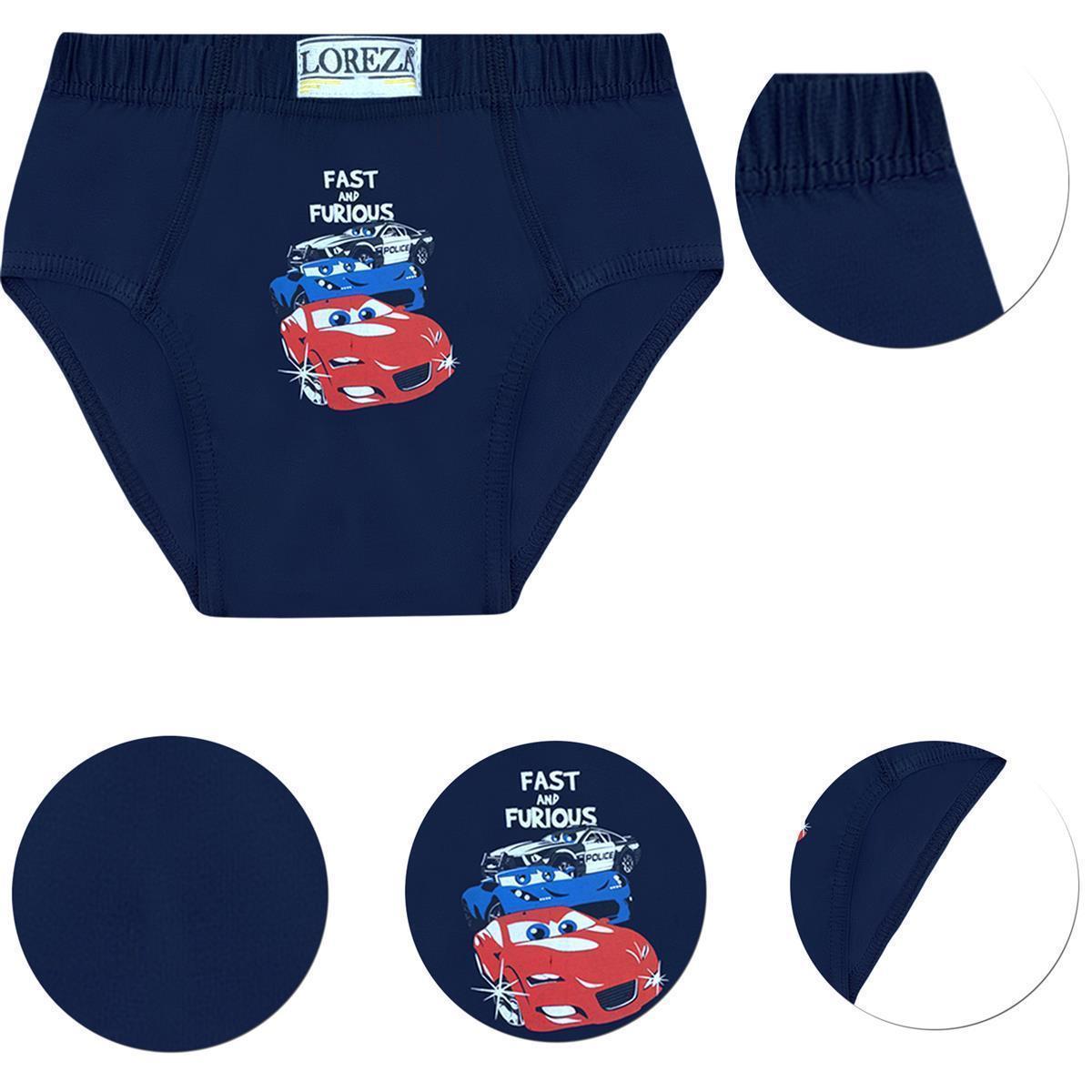 10er Set Jungen Slips - Auto- Bunt