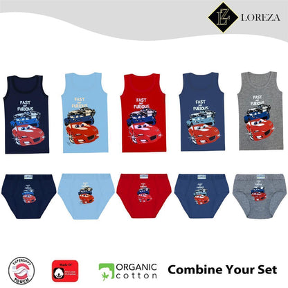 10er Set Jungen Slips - Auto- Bunt