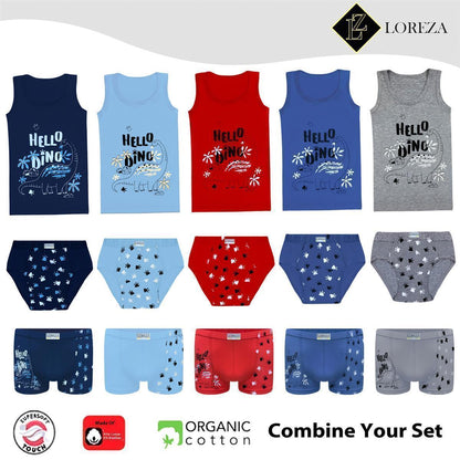 10er Set Jungen Slips - Dino- Bunt