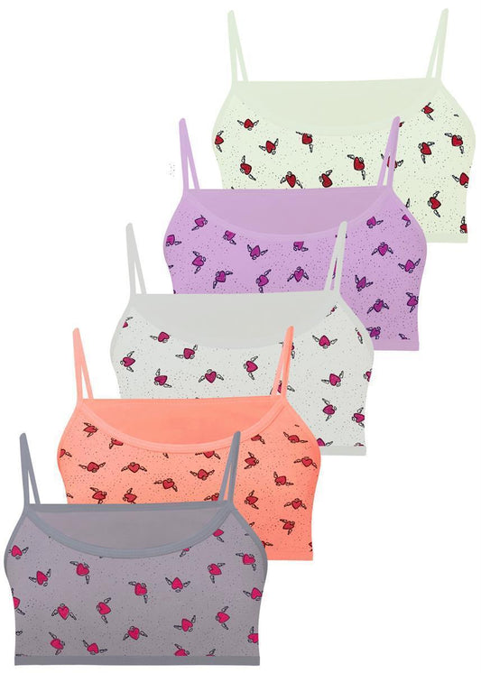 5er Set Mädchen Bustier BH - Mix - Bunt