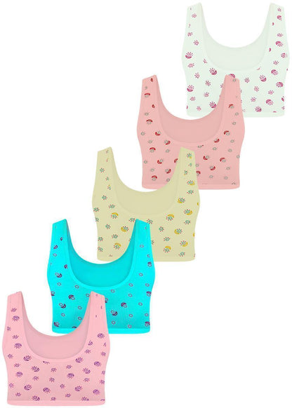 5er Set Mädchen Bustier BH - Mix - Bunt