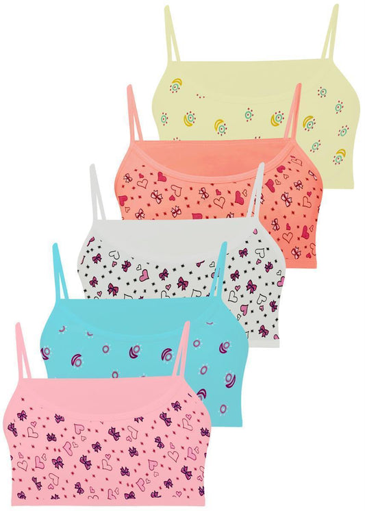 5er Set Mädchen Bustier BH - Mix - Bunt