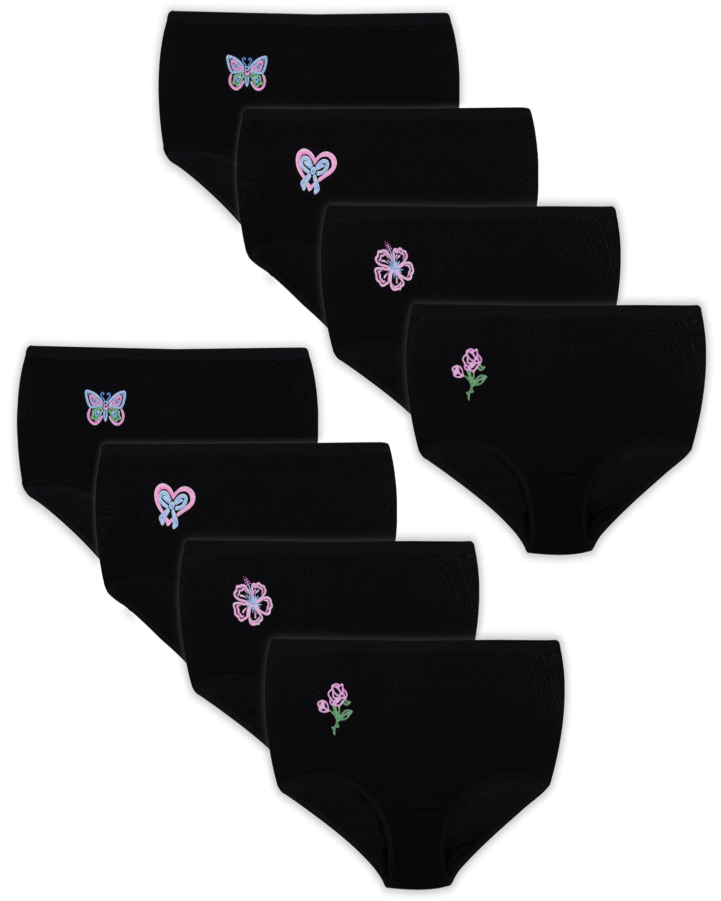 8er Set Taillen Slips - Mix - Bunt