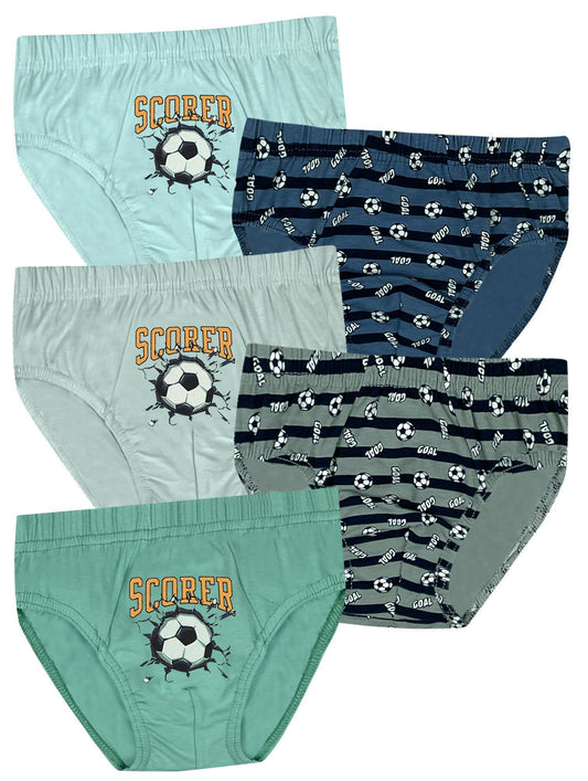5er Set Jungen Slips - Scorer - Bunt
