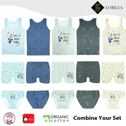 5er Set Jungen Unterhemden - Space - Bunt